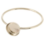 Bague fine serti pour cabochon 6 mm - Taille 49 - Gold filled (or laminé)   x1|raw }}