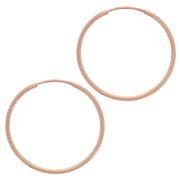 Créoles rondes 24 mm - Fil 1.2 mm - Rose Gold filled (or laminé) x2|raw }}