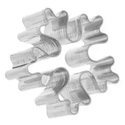 Emporte-pièce en acier inox pour modelage 52 mm - Flocon de neige x1