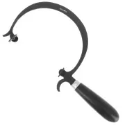 Bocfil bijoutier en acier - profondeur 12 cm - forme arrondi - Noir x1