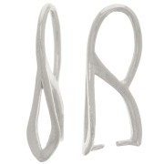 Attache pendentif évidé 20 mm - Argent 925 x1