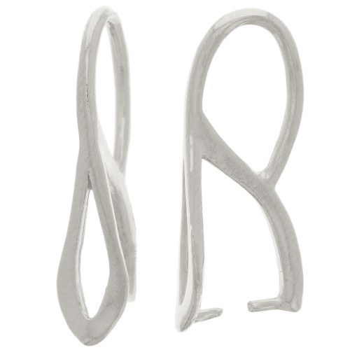 Attache pendentif évidé 20 mm - Argent 925 x1