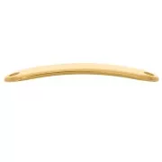 Intercalaire barre incurvé 36x7 mm à graver - Doré à l'or fin x1