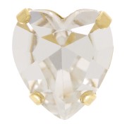 Cristal serti Aurora Coeur A4831 Antique Heart 11x10 mm - Doré - Crystal x1|raw }}