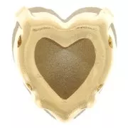Cristal serti Aurora Coeur A4831 Antique Heart 11x10 mm - Doré - Crystal AB x1