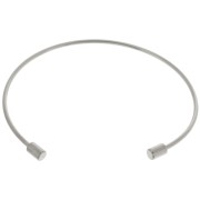 Bracelet jonc fin 1.7 mm avec tube dévissable - Acier inoxydable 304 x17cm