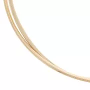 Fil dur rond 1.75 mm - Gold filled (or laminé)  x25cm