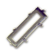 Serti griffe pour cabochon PureCrystal Princess Baguette 21x7 mm bronze|raw }}