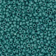 Preciosa Perles rocailles 11/0 2 mm - Terra Métallique Mat - Turquoise x20g