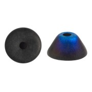 Perles en verre Konos® par Puca® 4x2 mm - Jet Azzuro Mat x10g|raw }}