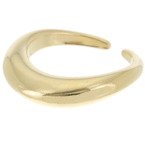 Bague large design irrégulière - Taille 53 - Doré à l'or fin x1