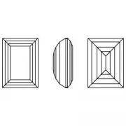 Cabochon PureCrystal 4527 14x10 mm Crystal Golden Shadow