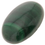 Cabochon ovale 14x10 mm en pierre gemme - Malachite x1