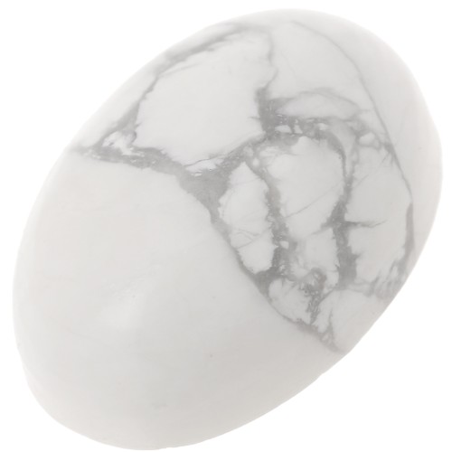 Cabochon ovale 14x10 mm en pierre gemme - Howlite x1