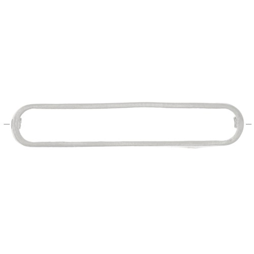 Intercalaire rectangle arrondi 29x6 mm - Argent 925 x1