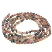 Perles rondes facettées 2 mm pierre gemme - Rhodonite x39cm