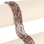 Perles rondes facettées 2 mm pierre gemme - Rhodonite x39cm
