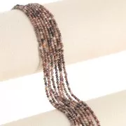 Perles rondes facettées 2 mm pierre gemme - Rhodonite x39cm