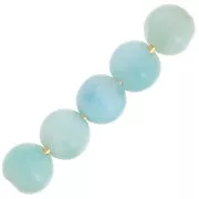 Perles rondes 4 mm pierre gemme - Larimar x20