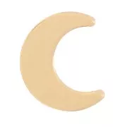 Élément lune à coller 6x5 mm - Gold filled (or laminé)  x1