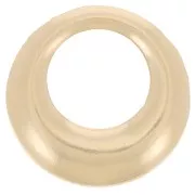Élément cercle évidé à coller 10 mm - Gold filled (or laminé)  x1
