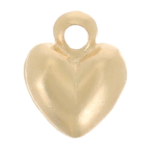 Mini breloque coeur 6x5 mm - Gold filled (Or laminé)  x1