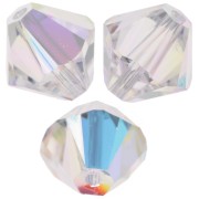 Toupies en cristal PureCrystal 5328 4 mm Crystal AB x50|raw }}