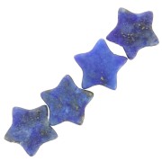 Perles étoile 4 mm en pierre gemme teintée - Lapis lazuli x4|raw }}