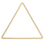 Anneaux de montage et tissage triangle 23x27 mm - Laiton brut x25|raw }}