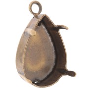 Serti griffe pendentif pour cabochon PureCrystal 4320 18x13 mm - Bronze x1