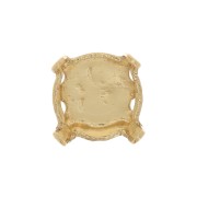 Serti griffe dos fermé pour cabochon 6 mm PureCrystal 1028 - 1088 - 1122 - Doré x1