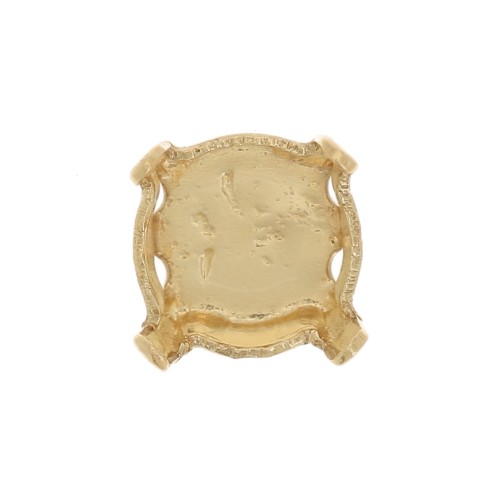 Serti griffe dos fermé pour cabochon 6 mm PureCrystal 1028 - 1088 - 1122 - Doré x1