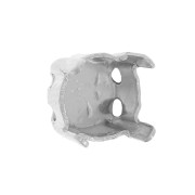 Serti griffe dos fermé pour cabochon 6 mm PureCrystal 1028 - 1088 - 1122 - Rhodié