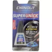 Colle Cyanolit - Super Unick pinceau - Force extrême instantanée - Transparent x5g