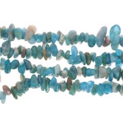 Perles chips 5 - 8 mm en pierre gemme  - Apatite x80cm|raw }}
