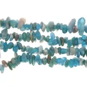 Perles chips 5 - 8 mm en pierre gemme - Apatite x80cm