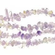 Perles chips 5 - 8 mm en pierre gemme  - Ametrine x80cm