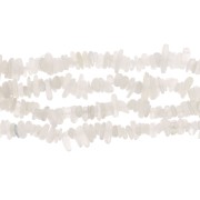 Perles chips 5 - 8 mm en pierre gemme  - Pierre de lune x80cm|raw }}