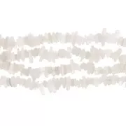 Perles chips 5 - 8 mm en pierre gemme  - Pierre de lune x80cm