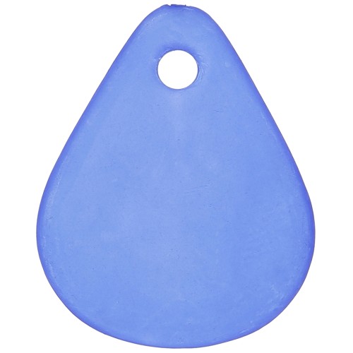 Sequins pétales de fleurs incurvés  17 mm en acrylique effet dépoli - Bleu royal x15