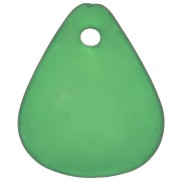 Sequins pétales de fleurs incurvés  17 mm en acrylique effet dépoli - Vert foncé x15