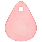 Sequins pétales de fleurs incurvés  17 mm en acrylique effet dépoli - Nude x15