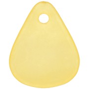 Sequins pétales de fleurs incurvés  17 mm en acrylique effet dépoli - Orange clair x15