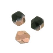 Facettes 4 mm Jet Capri Gold x50