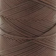 Fil plat en polyester ciré - Slam Cord pour micro macramé 1 mm - Cacao x100m