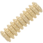 Perles rondelles avec petites boules 7 mm - Doré à l'or fin x10