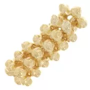 Perles rondelles étoile 7 mm - Doré à l'or fin x10