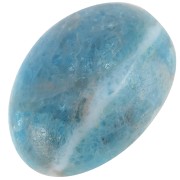 Cabochon ovale 14x10 mm en pierre gemme - Apatite x1|raw }}