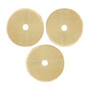 Perles rondelles Heishi ondulées effet brossé 8x0.8mm - Doré x5g environ 15 pièces|raw }}