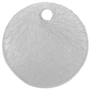 Sequins ronds effet brossé 12 mm - Argenté x5g environ 6 pièces